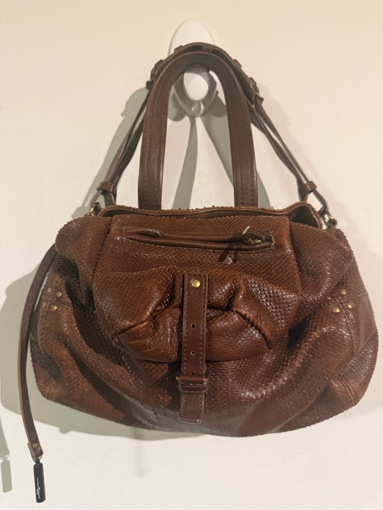 Jerome Dreyfuss Handbags - $920 Jerome Dreyfuss Billy Classic Brown snakeskin Satchel Handbag